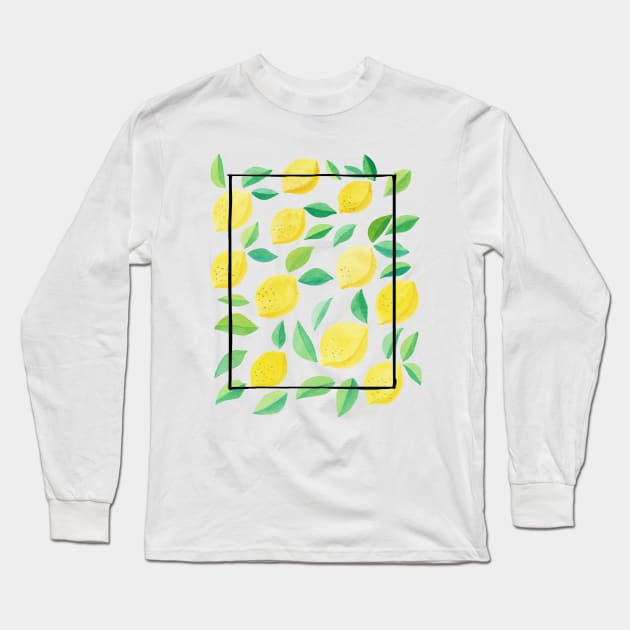 lemons Long Sleeve T-Shirt by melivillosa